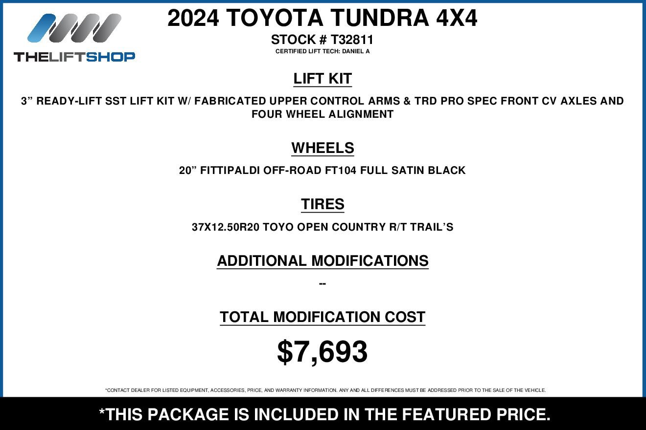 Used 2024 Toyota Tundra Limited w/ TRD Off-Road Package AWD/4WD image 2