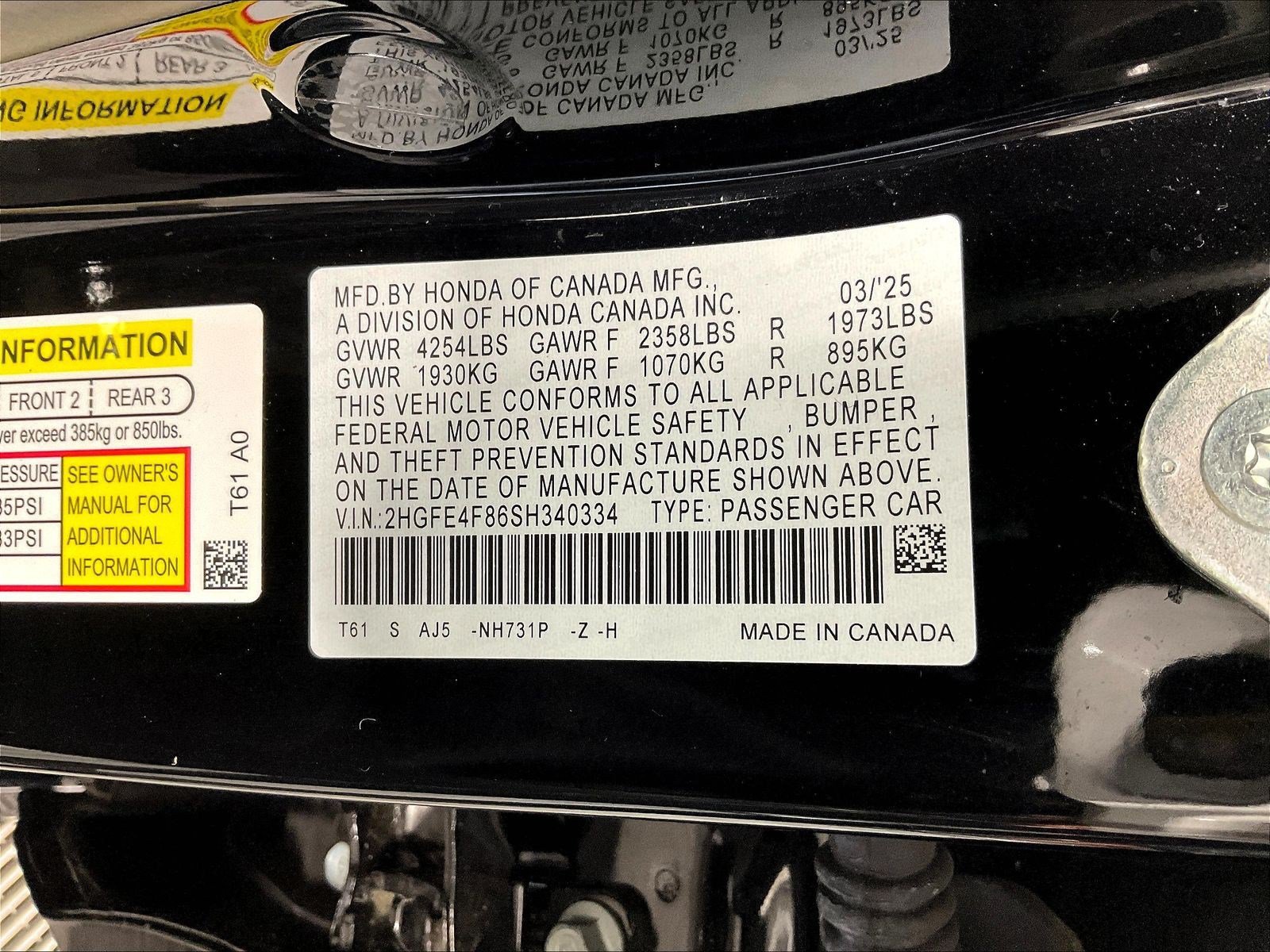 Used 2025 Honda Civic Sport image 18