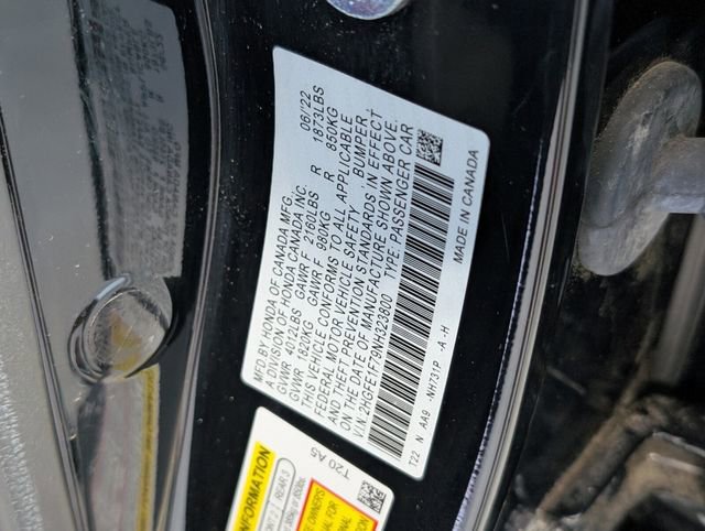 Used 2022 Honda Civic EX image 16