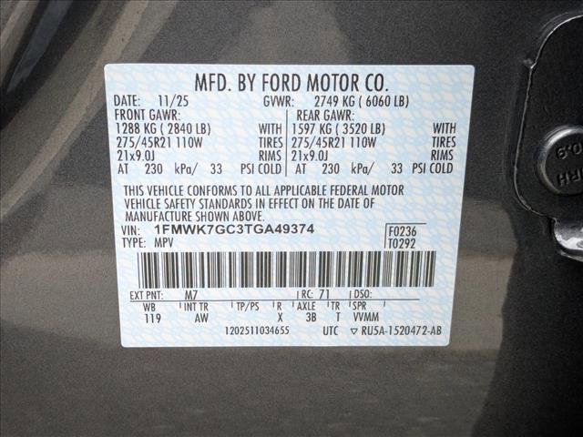 New 2026 Ford Explorer ST w/ Sun And Sound Package RWD image 18