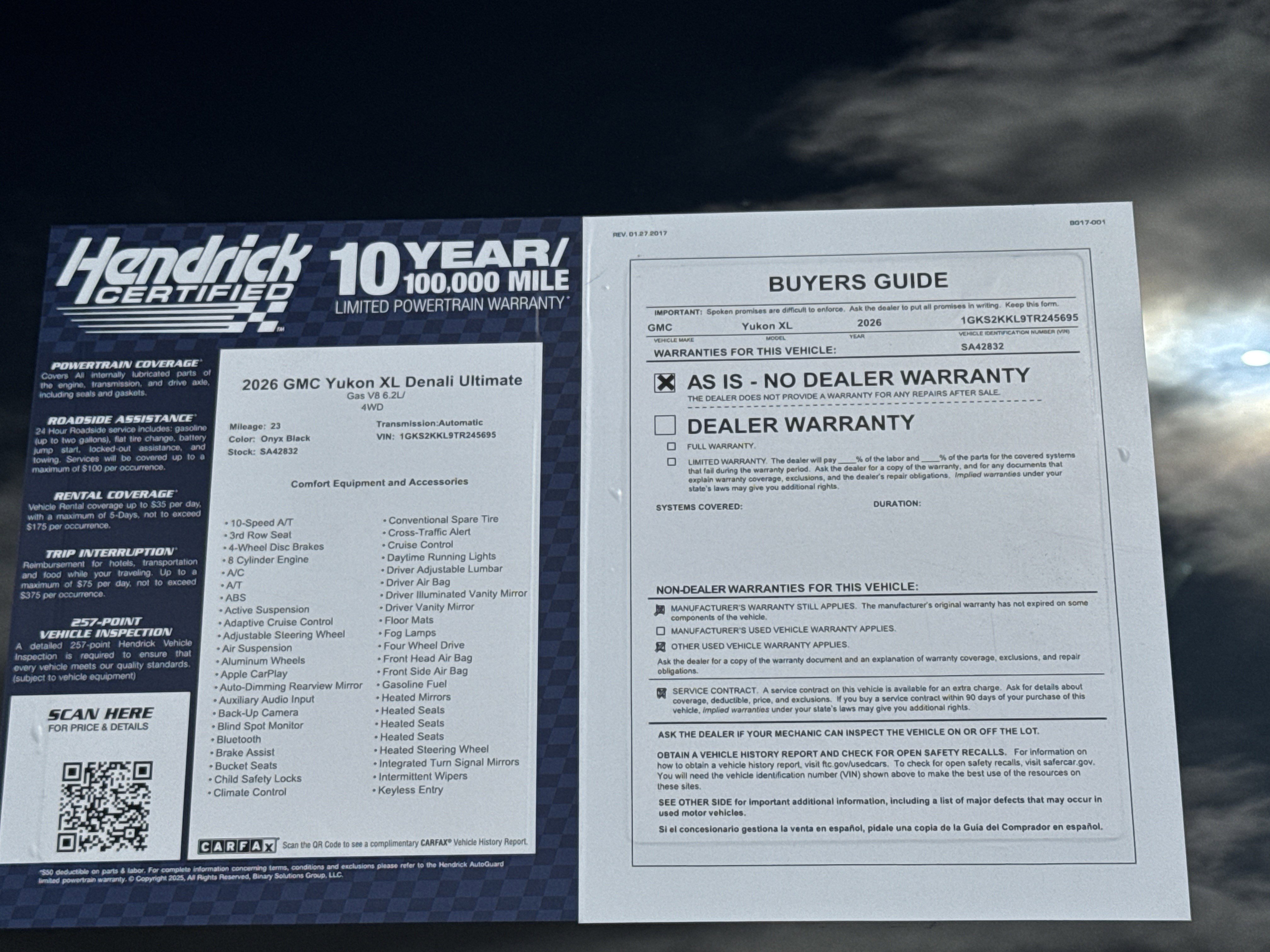 Used 2026 GMC Yukon XL Denali Ultimate w/ LPO, Floor Liner Package image 43