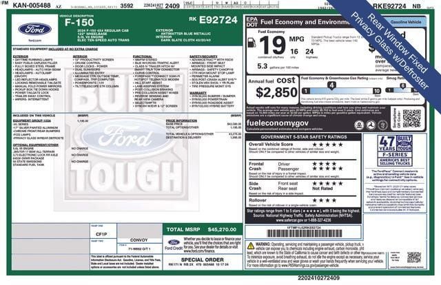 Used 2024 Ford F150 XL w/ Equipment Group 103A High AWD/4WD image 21