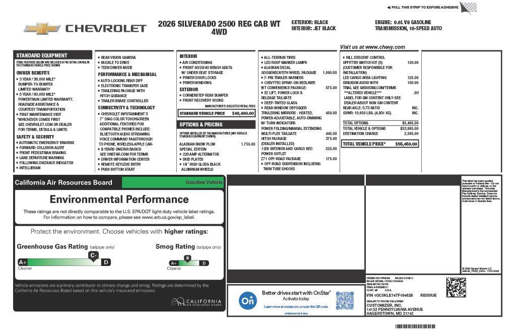 New 2026 Chevrolet Silverado 2500 W/T image 5