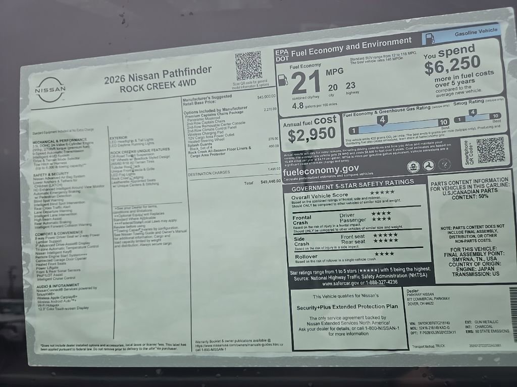 New 2026 Nissan Pathfinder Rock Creek image 45
