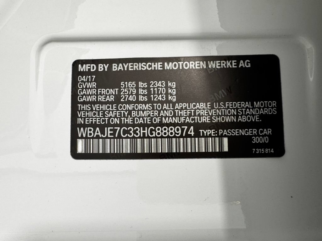 Used 2017 BMW 540i xDrive AWD/4WD image 11