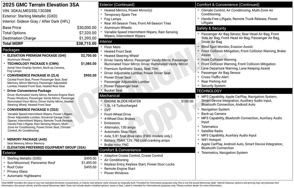 Used 2025 GMC Terrain Elevation w/ Elevation Premium Package FWD image 4
