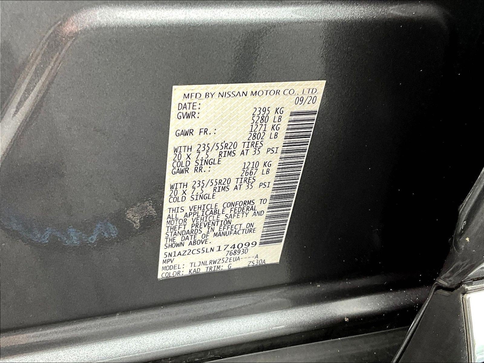 Certified 2020 Nissan Murano SL AWD/4WD image 19