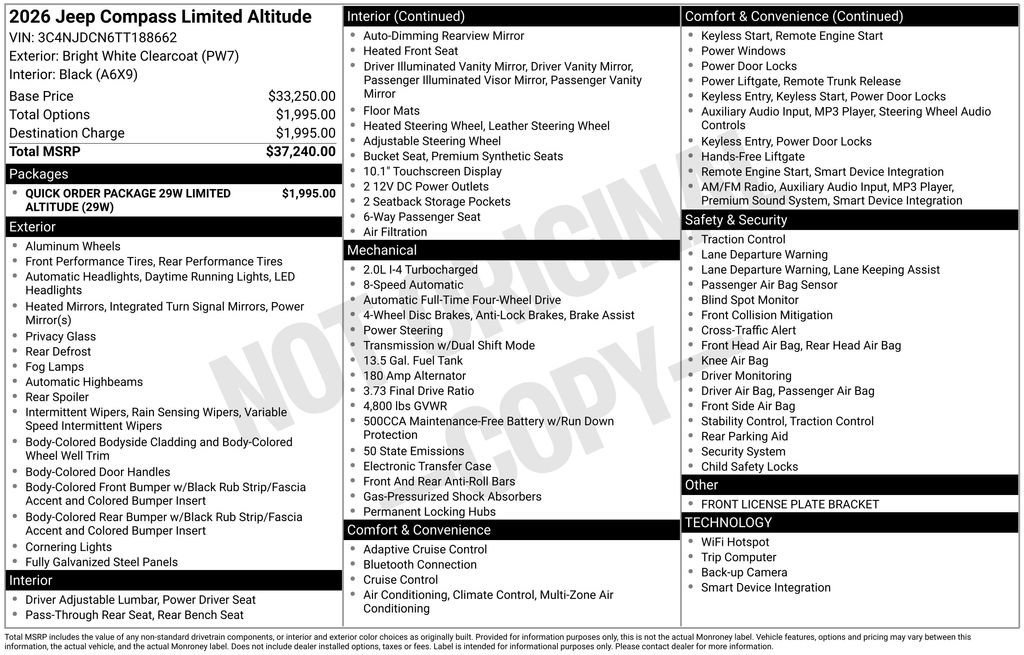 Used 2026 Jeep Compass Limited image 2