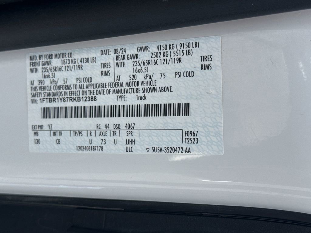 Used 2024 Ford Transit 250 Low Roof w/ Exterior Upgrade Package RWD image 32