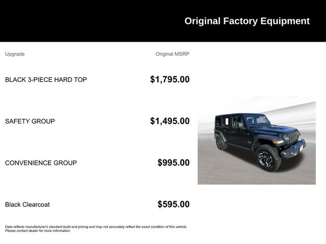 Used 2025 Jeep Wrangler Unlimited Rubicon 4xe w/ Safety Group image 9