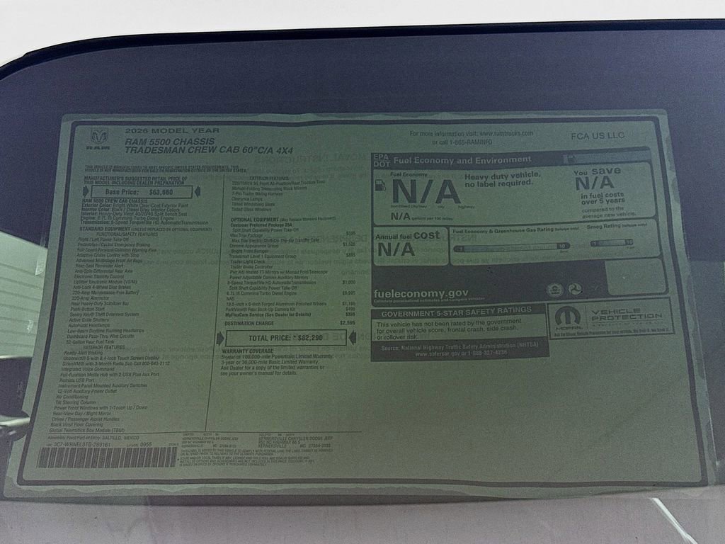 New 2026 RAM 5500 Tradesman w/ Chrome Appearance Group AWD/4WD image 20