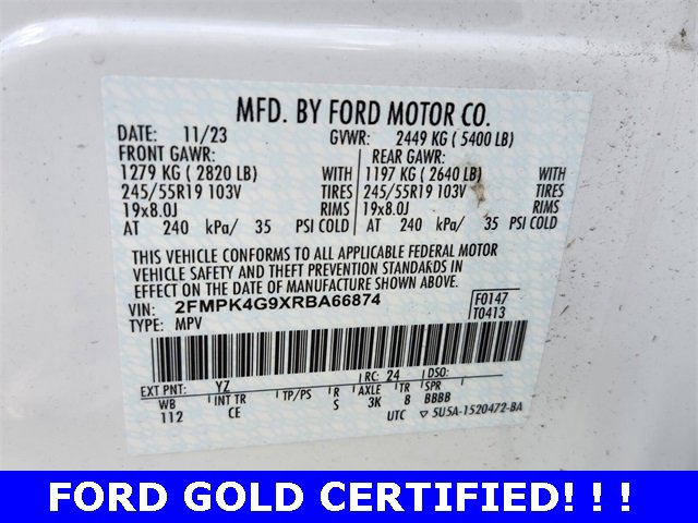 Used 2024 Ford Edge SE w/ Black Appearance Package image 19