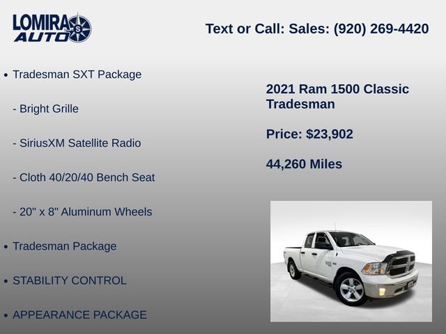 Used 2021 RAM 1500 Tradesman w/ SXT Plus Group AWD/4WD image 14