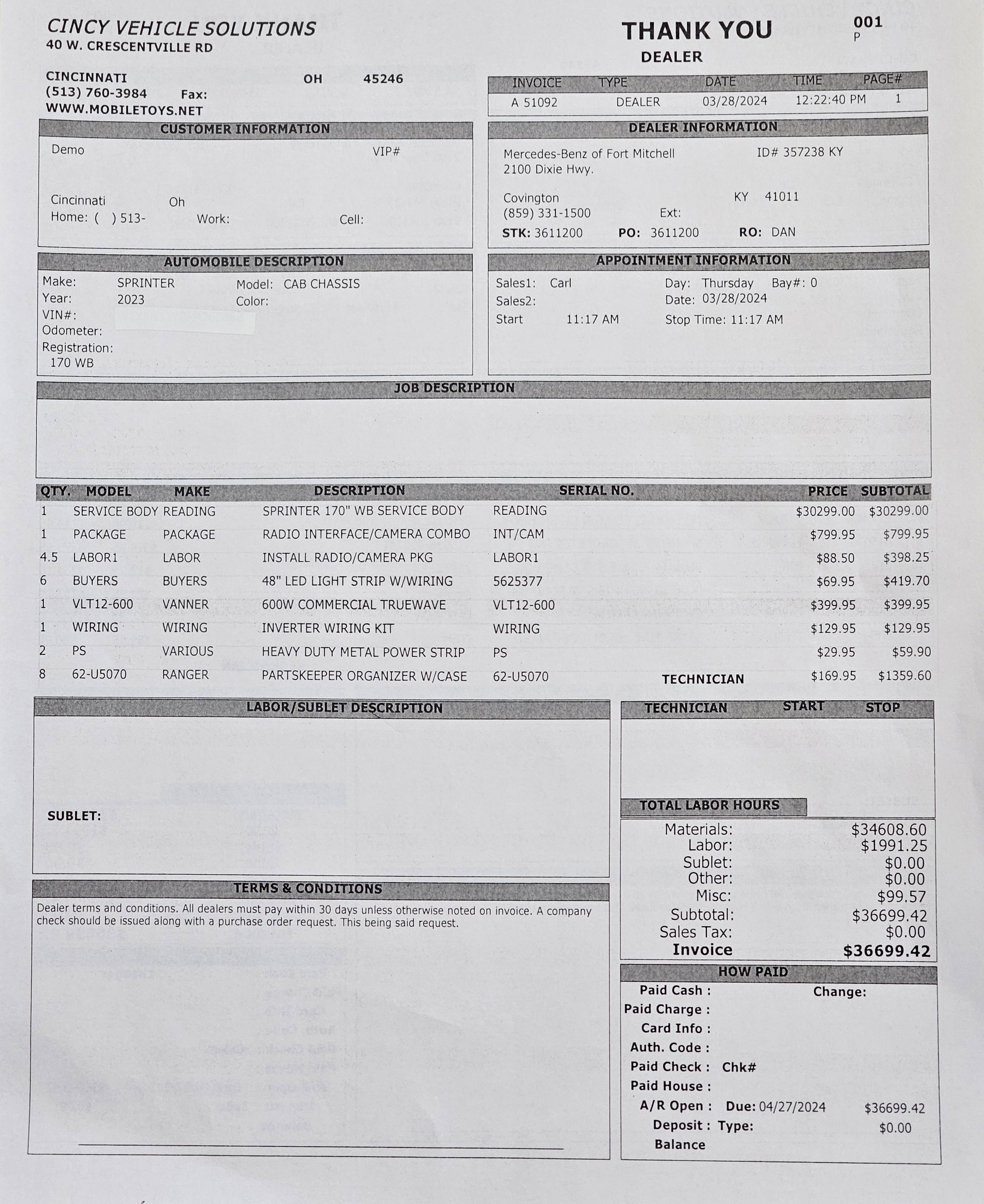 Used 2023 Mercedes-Benz Sprinter 3500 image 44