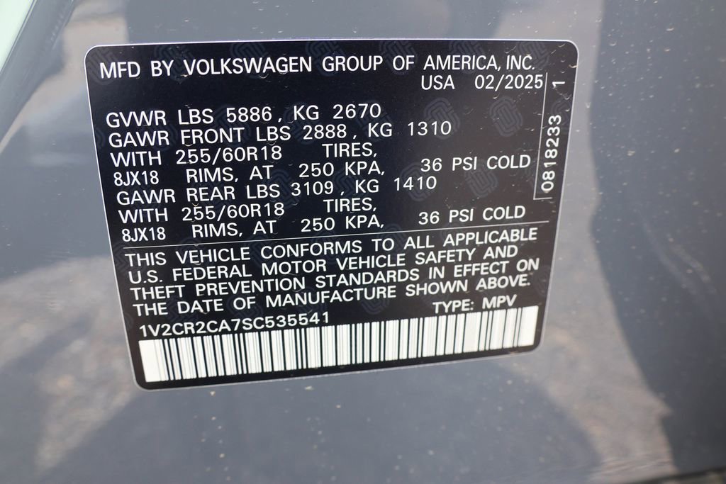 New 2025 Volkswagen Atlas Peak Edition SE image 47