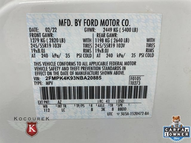 Used 2022 Ford Edge Titanium w/ Class II Trailer Tow Package AWD/4WD image 27