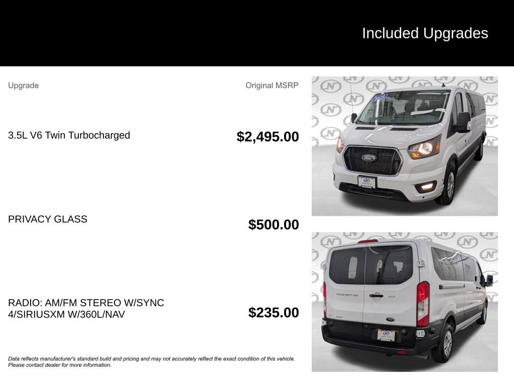 Used 2024 Ford Transit 350 XLT RWD image 3