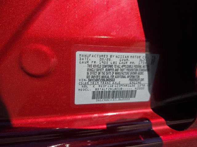 Certified 2025 Nissan Versa SV w/ Trunk Package FWD image 30