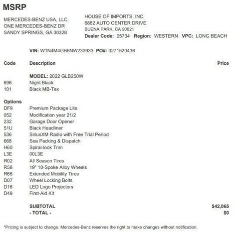 Used 2022 Mercedes-Benz GLB 250 image 3