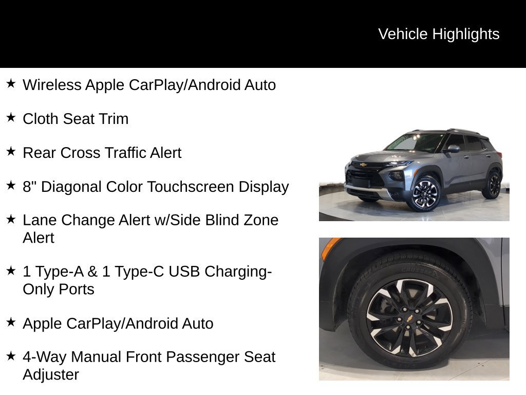 Used 2021 Chevrolet TrailBlazer LT w/ Convenience Package AWD/4WD image 32