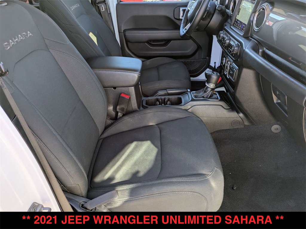 Used 2021 Jeep Wrangler Unlimited Sahara w/ Uconnect 4C Nav & Sound Group image 29
