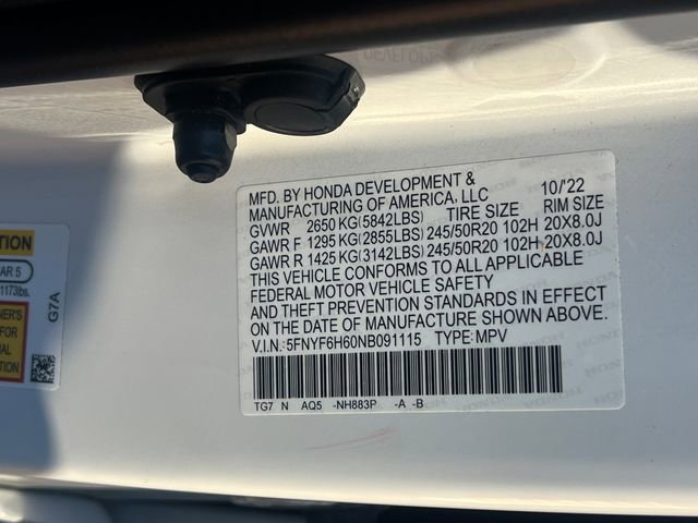 Used 2022 Honda Pilot Touring image 38