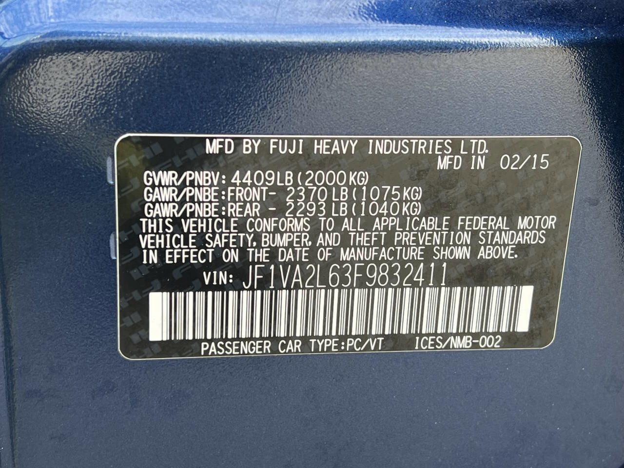 Used 2015 Subaru WRX STI w/ Popular Package #1 image 36