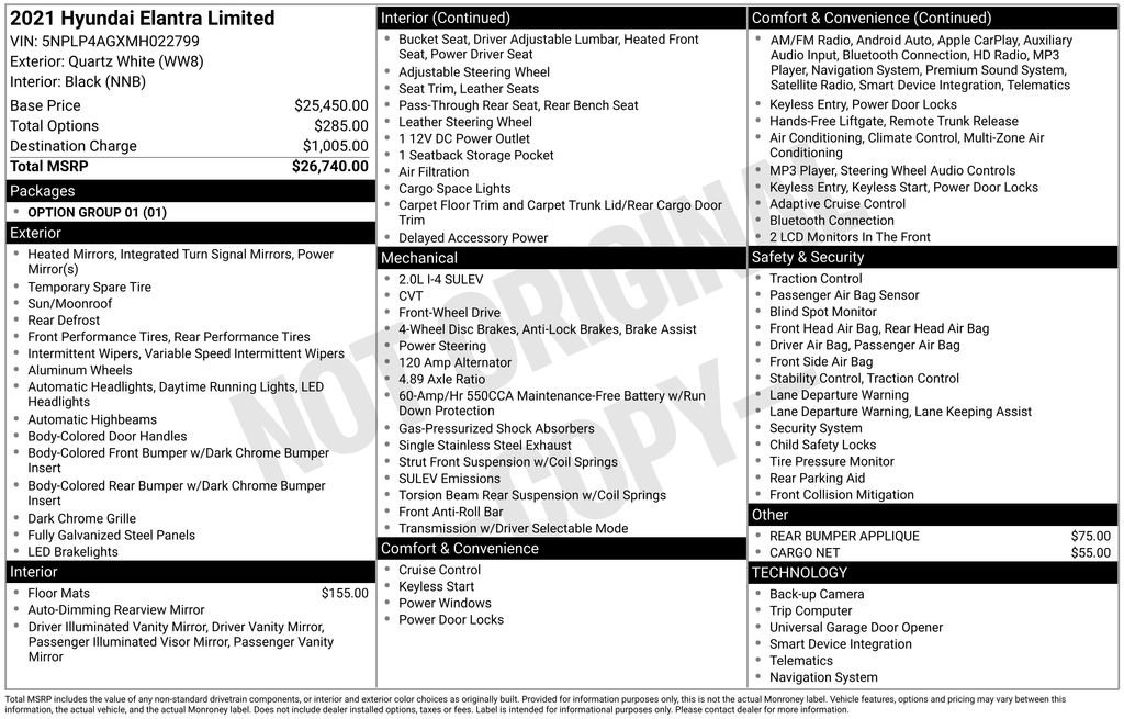 Used 2021 Hyundai Elantra Limited image 2