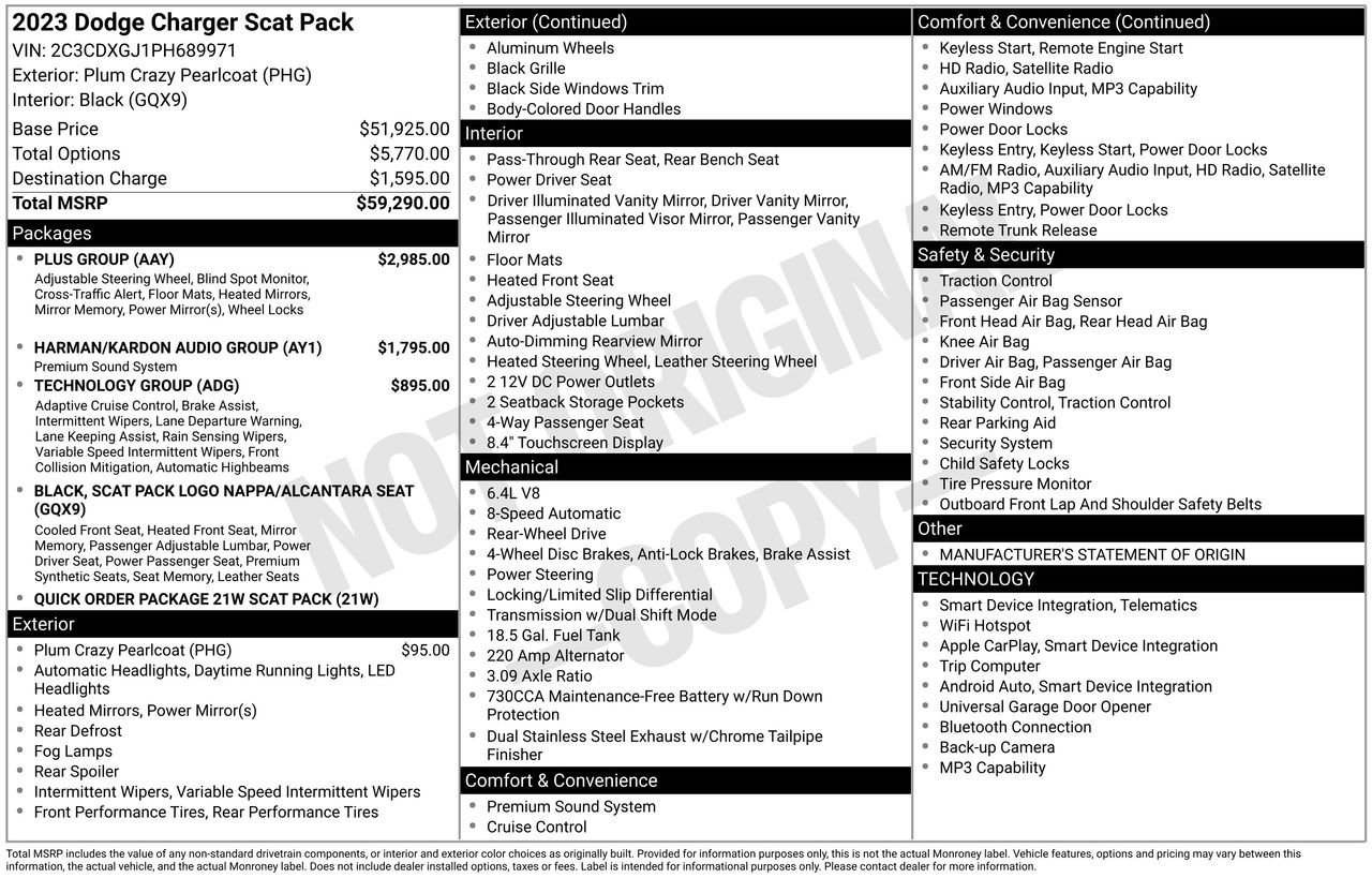 Used 2023 Dodge Charger Scat Pack w/ Plus Group image 33