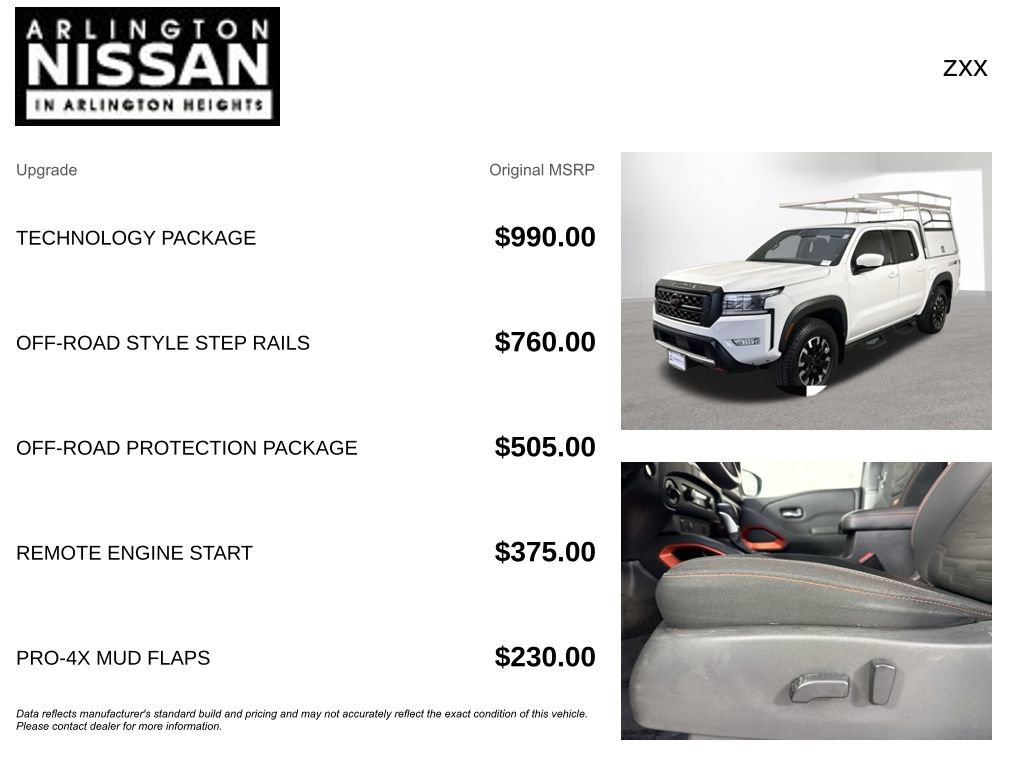 Certified 2022 Nissan Frontier PRO-4X w/ Technology Package AWD/4WD image 4