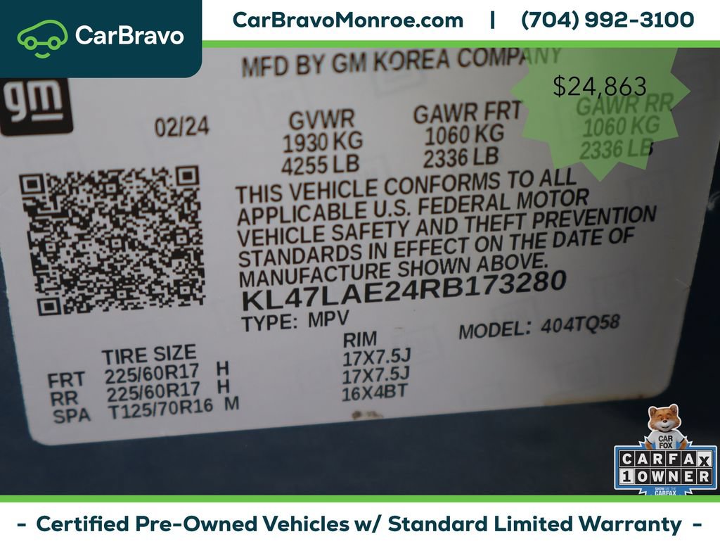 Certified 2024 Buick Envista Preferred w/ Convenience I Package FWD image 49