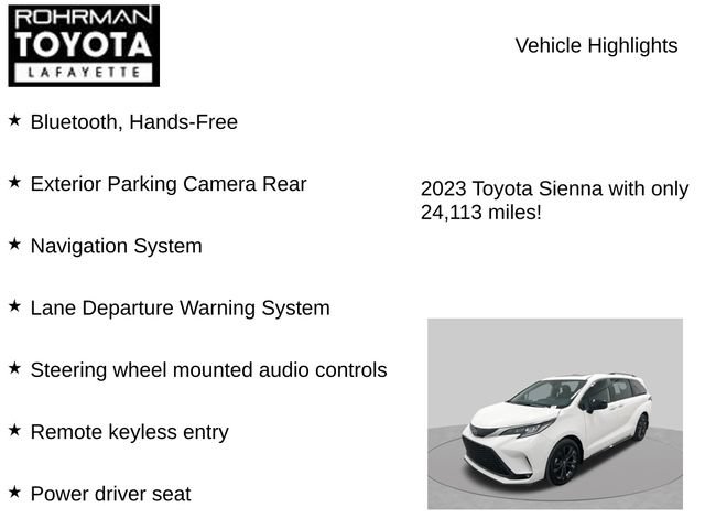 Used 2023 Toyota Sienna XSE FWD image 7