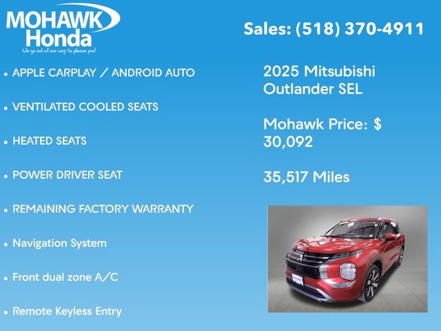 Used 2025 Mitsubishi Outlander SEL image 14