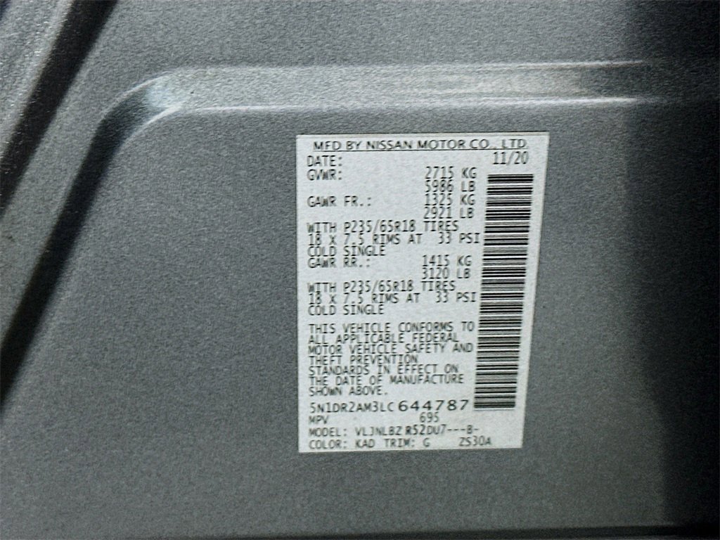 Used 2020 Nissan Pathfinder S image 32