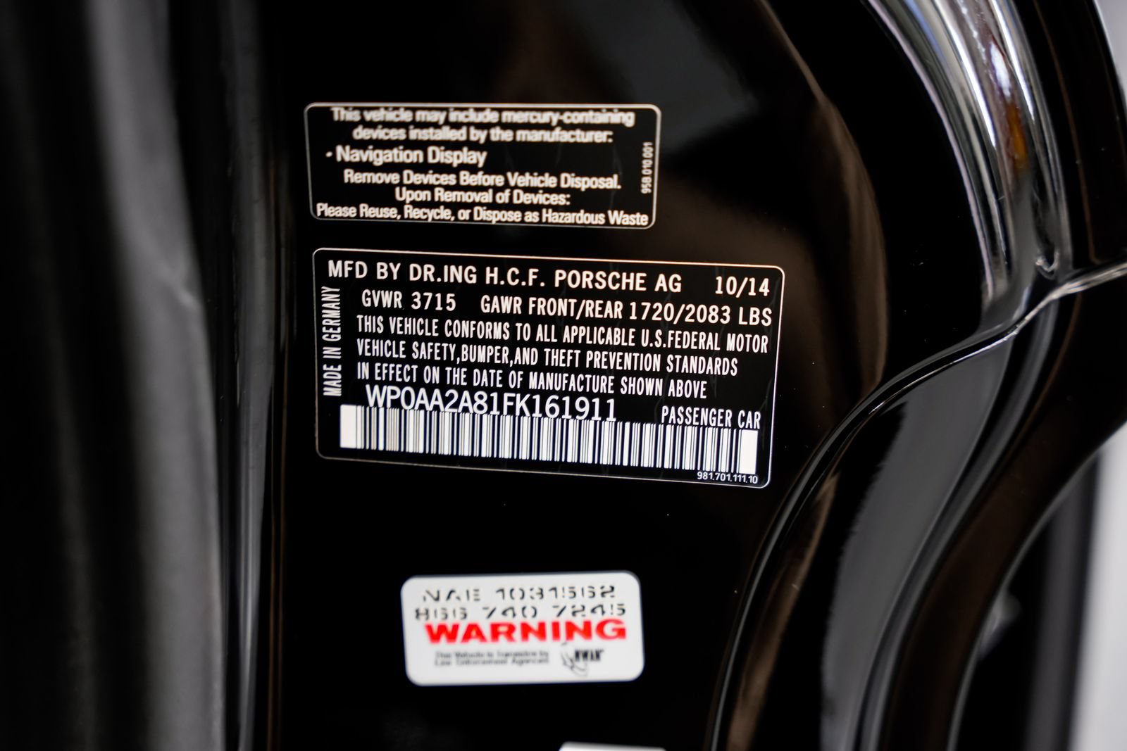 Used 2015 Porsche Cayman RWD image 39