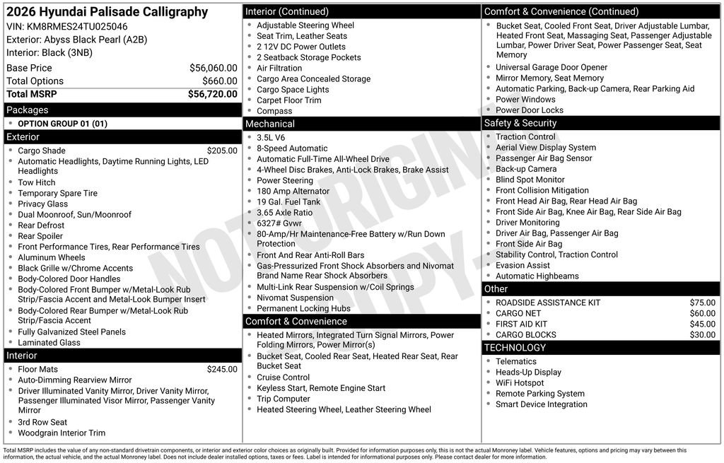 New 2026 Hyundai Palisade Calligraphy image 5