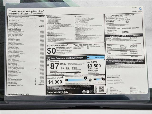 New 2026 BMW i7 xDrive60 AWD/4WD image 17