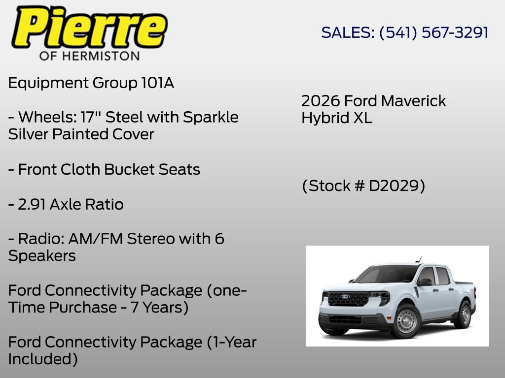 New 2026 Ford Maverick XL AWD/4WD image 6
