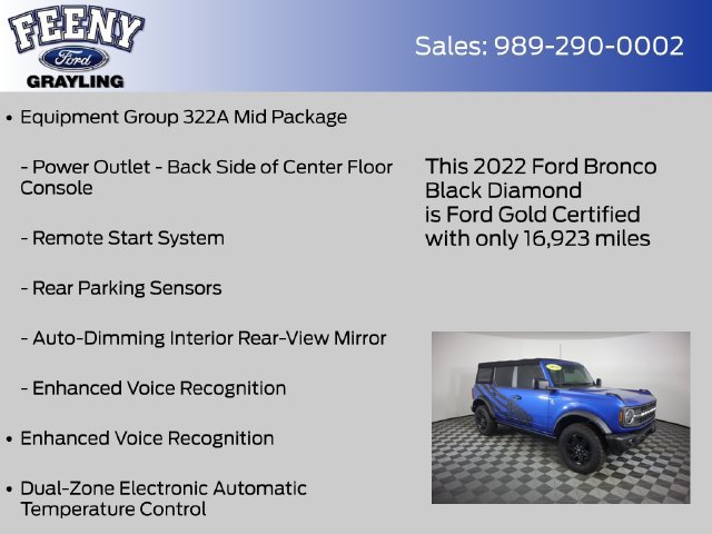 Certified 2022 Ford Bronco Black Diamond AWD/4WD image 14