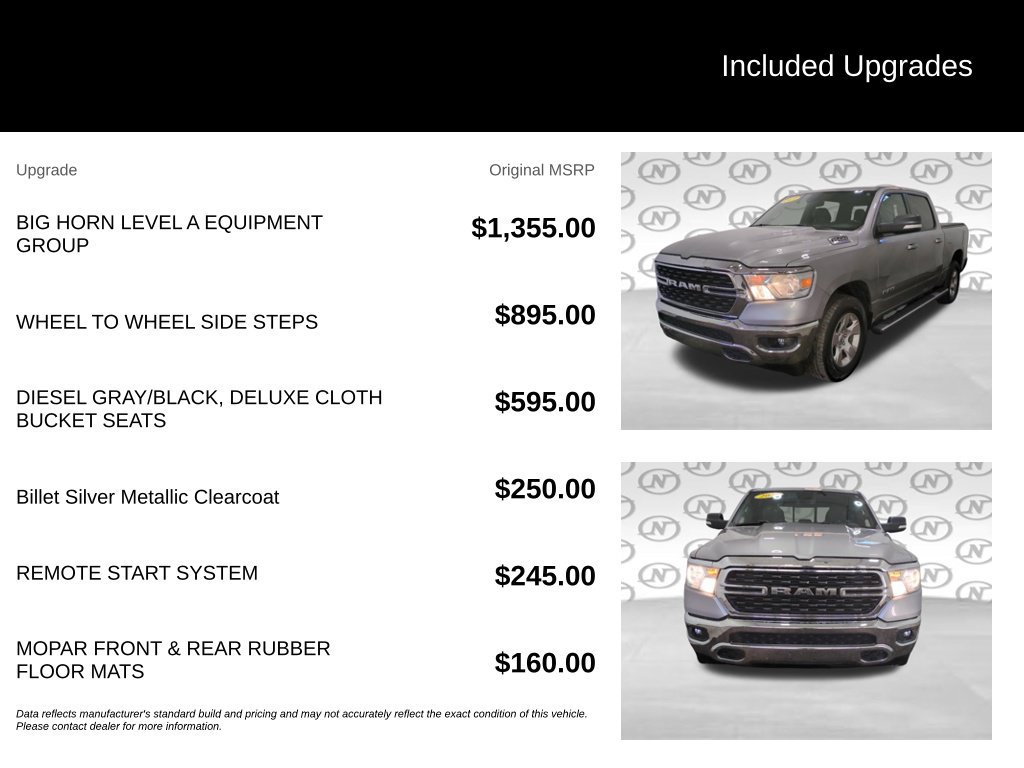 Used 2022 RAM 1500 Big Horn AWD/4WD image 3