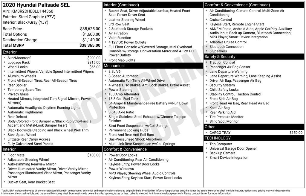 Used 2020 Hyundai Palisade SEL image 51