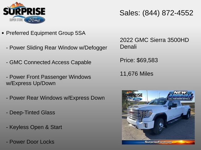 Used 2022 GMC Sierra 3500 Denali w/ Denali Ultimate Package AWD/4WD image 6