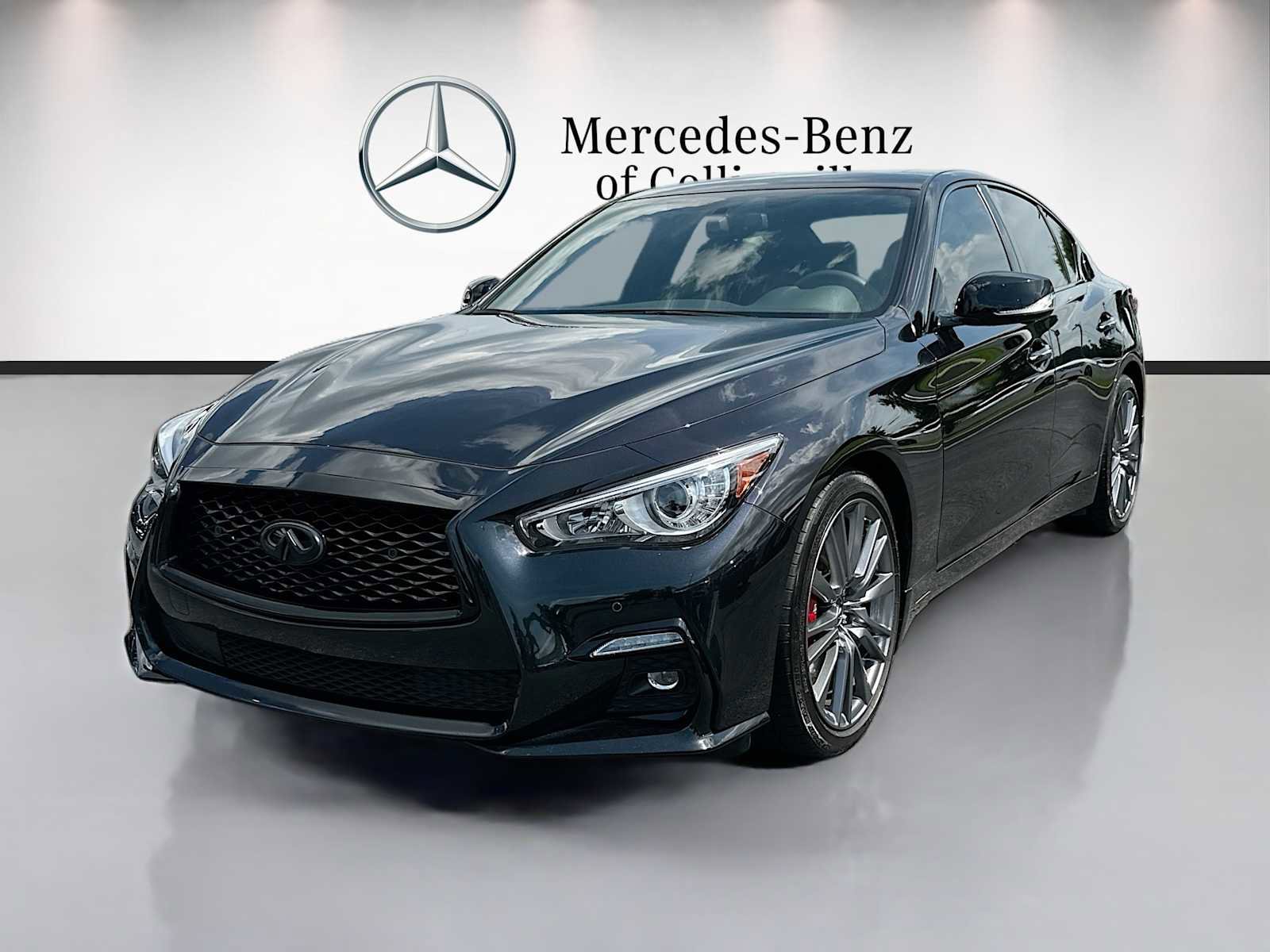 Used 2023 INFINITI Q50 Red Sport 400 w/ Black Opal Edition RWD image 1