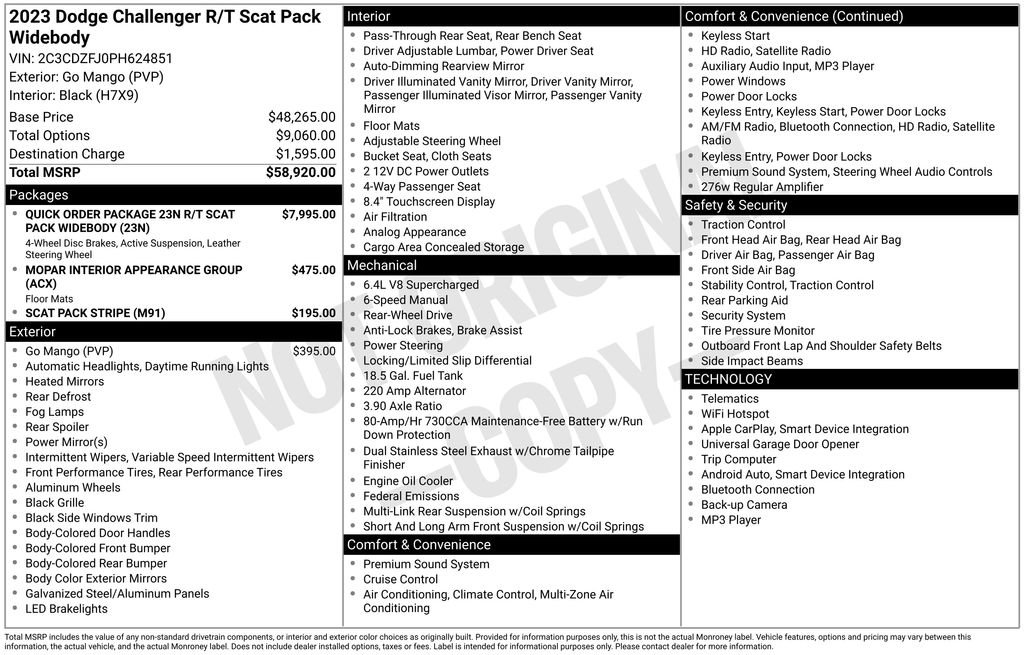 Used 2023 Dodge Challenger R/T Scat Pack RWD image 28