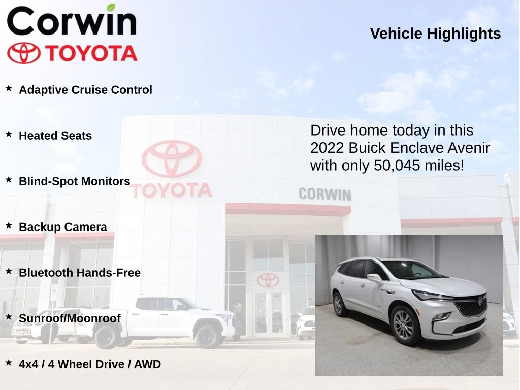 Used 2022 Buick Enclave Avenir w/ Trailering Package, 5000 lbs. AWD/4WD image 6