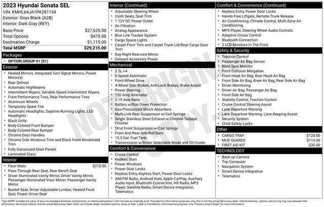 Certified 2023 Hyundai Sonata SEL FWD image 10