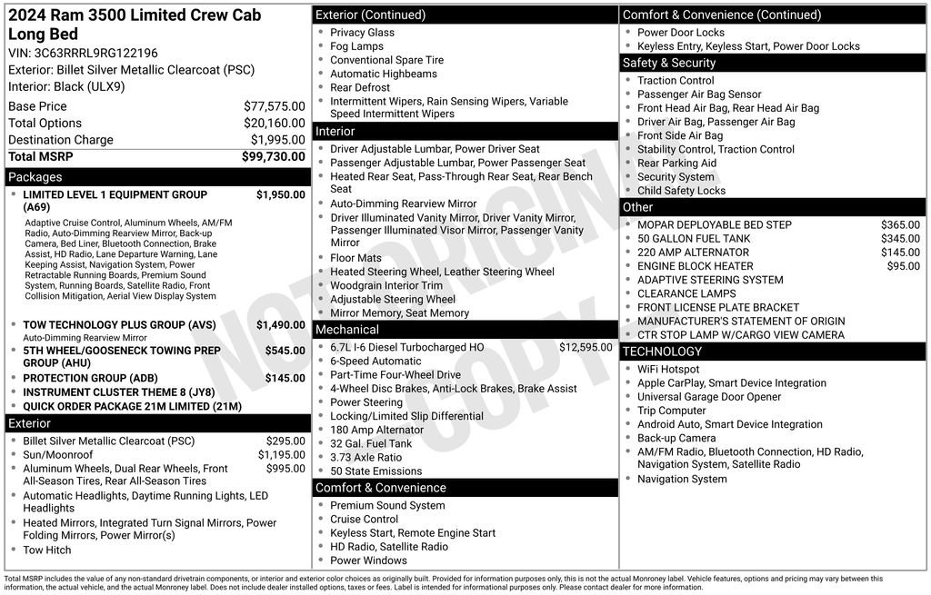 Certified 2024 RAM 3500 Limited AWD/4WD image 52