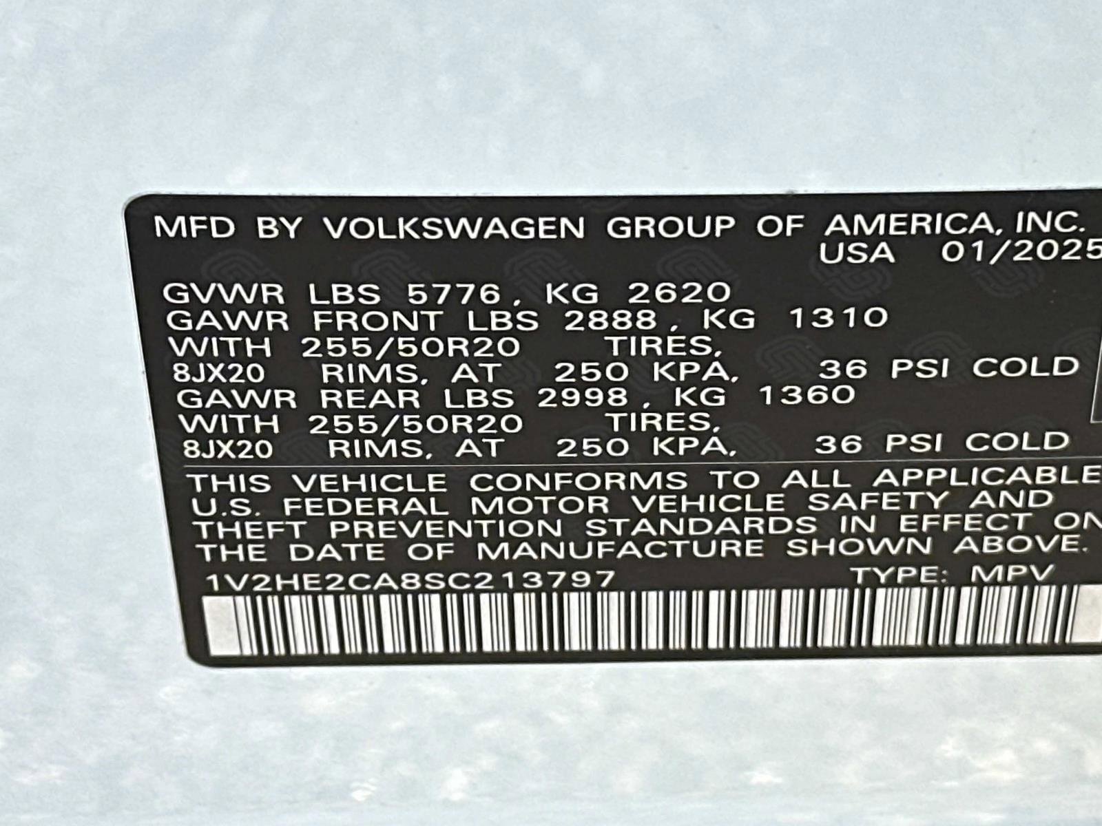 New 2025 Volkswagen Atlas Cross Sport SE image 19