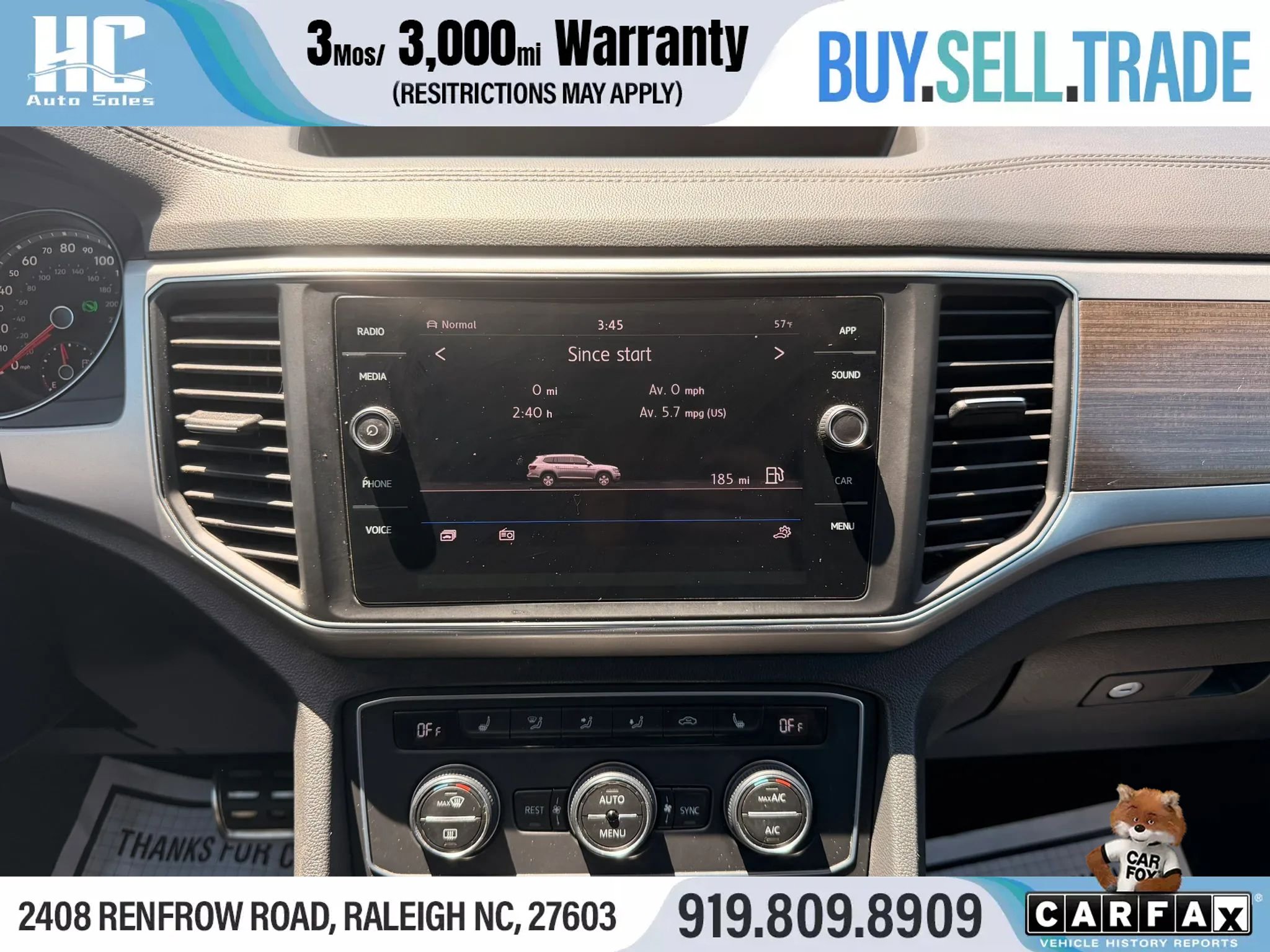 Used 2019 Volkswagen Atlas SE w/ Towing Package AWD/4WD image 26
