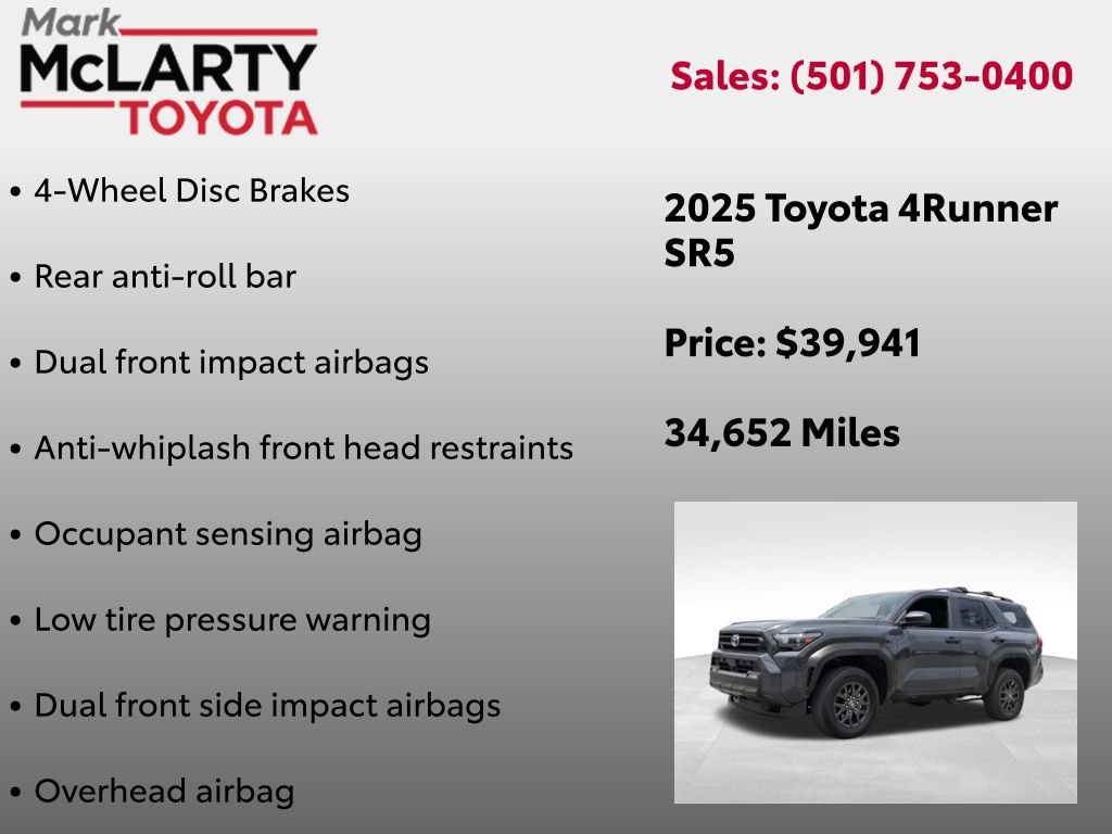 Certified 2025 Toyota 4Runner SR5 AWD/4WD image 32